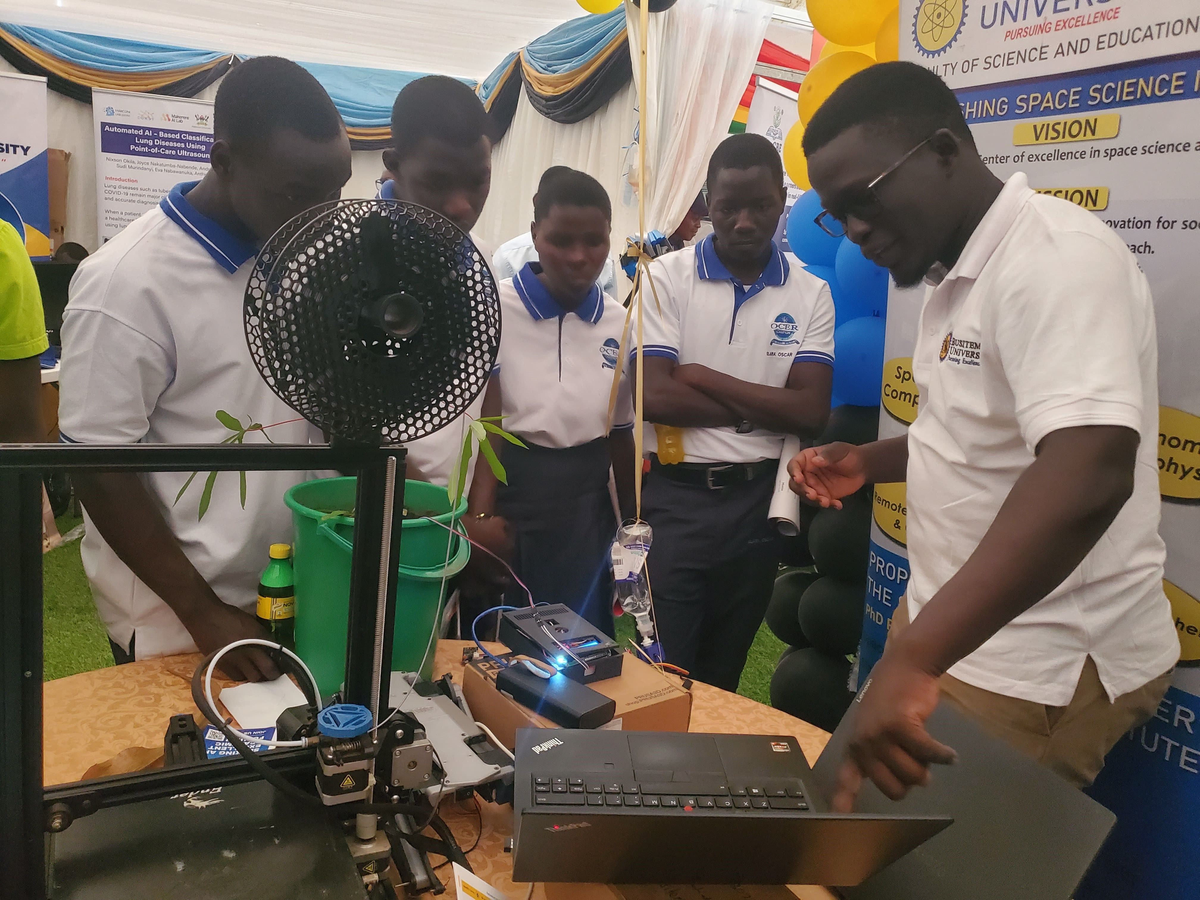 Secondary students attentively explore innovations in space science