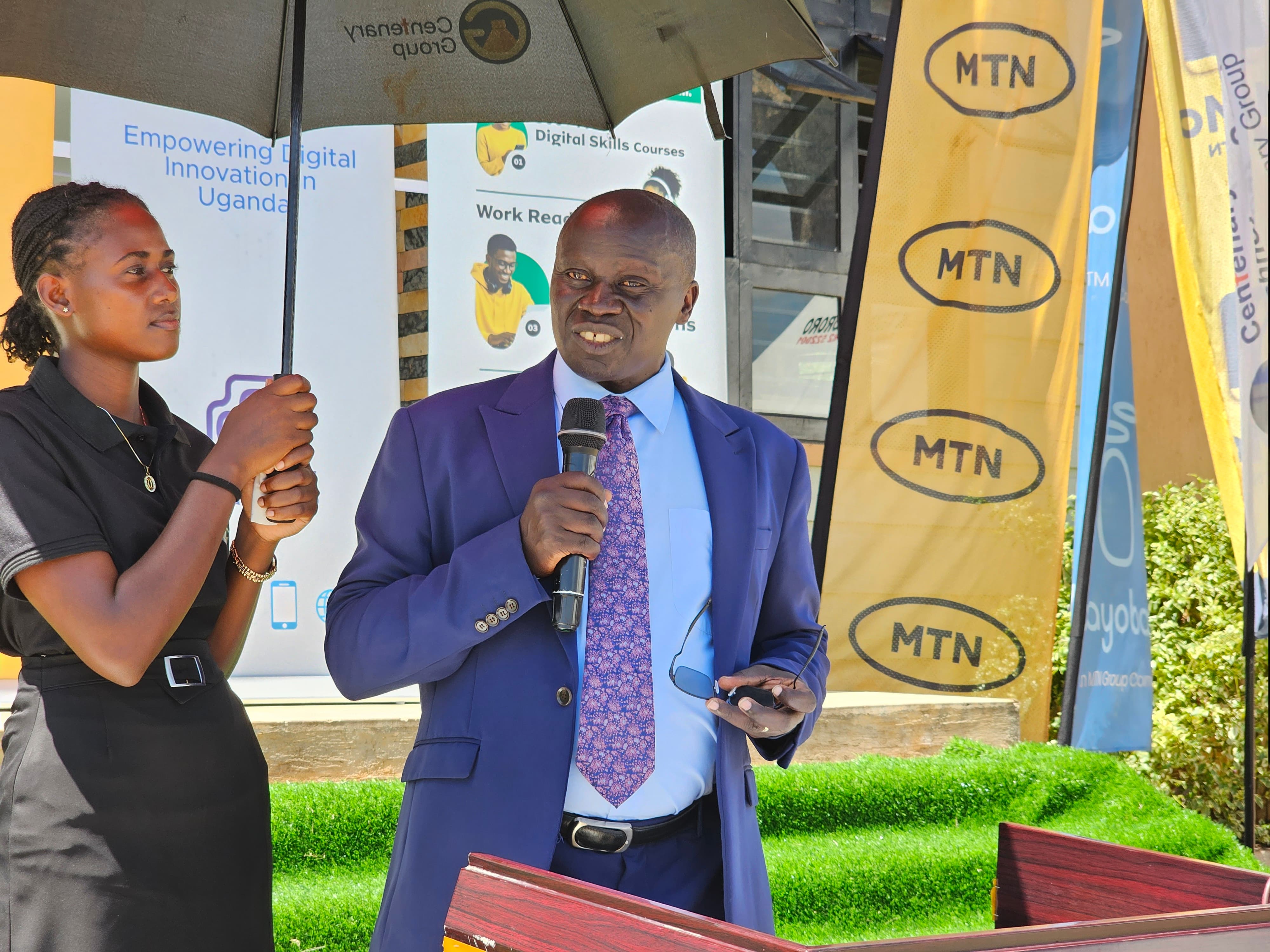 Busitema University Vice Chancellor Prof. Paul Waako delivers his remarks during the official launch of the MTN Spark Hub at Busitema Campus on 15 September 2026.