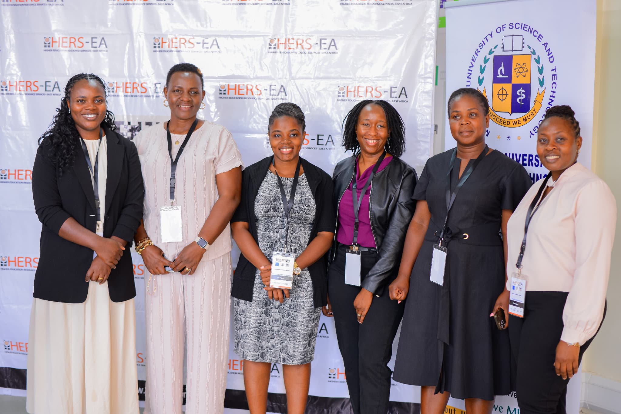 Participants at the 9th HERS-East Africa Leadership Academy pose for a group photograph during the regional leadership programme hosted by Mbarara University of Science and Technology (MUST).
