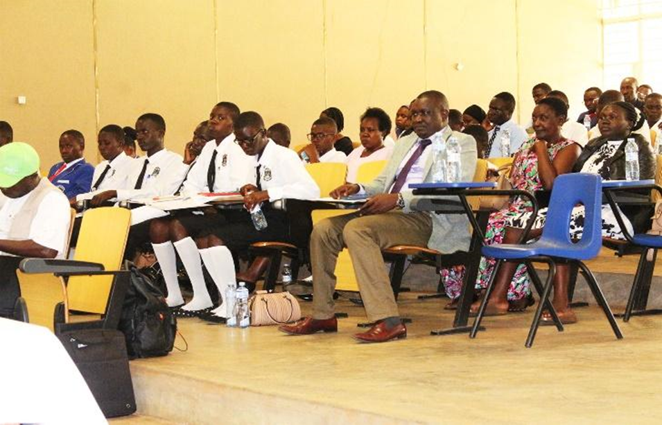 Participants from various institutions take part in the environment-themed debate