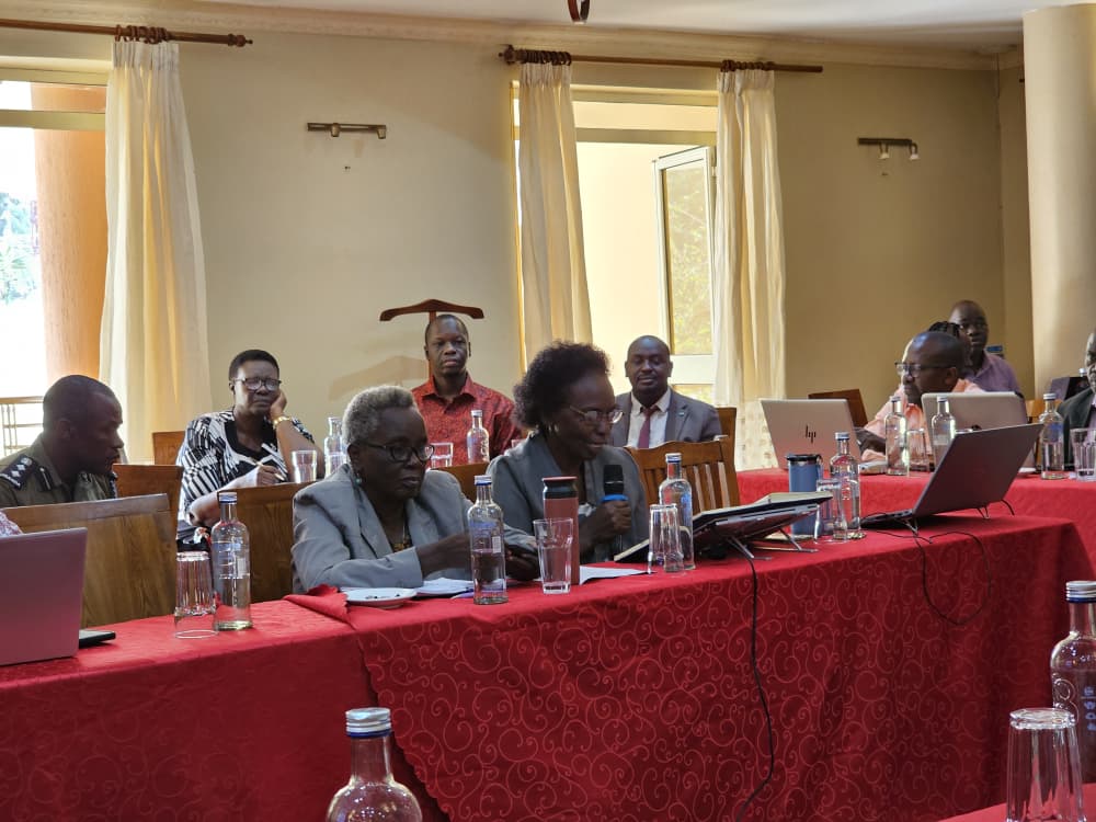 Members of Busitema University Top Management during discussions on institutional planning, infrastructure development and the University’s continued growth.