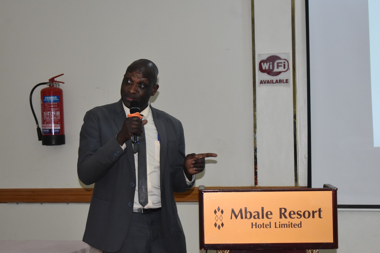 Deputy Vice Chancellor, Finance and Administration, Assoc. Prof. Pakoyo Fadhiru Kamba addresses Management on the effective planning, utilisation and accountability of externally mobilised and off-budget resources.