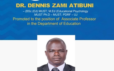 Dr. Dennis Zami Atibuni Elevates to Associate Professor at Busitema University, Fostering Educational Excellence